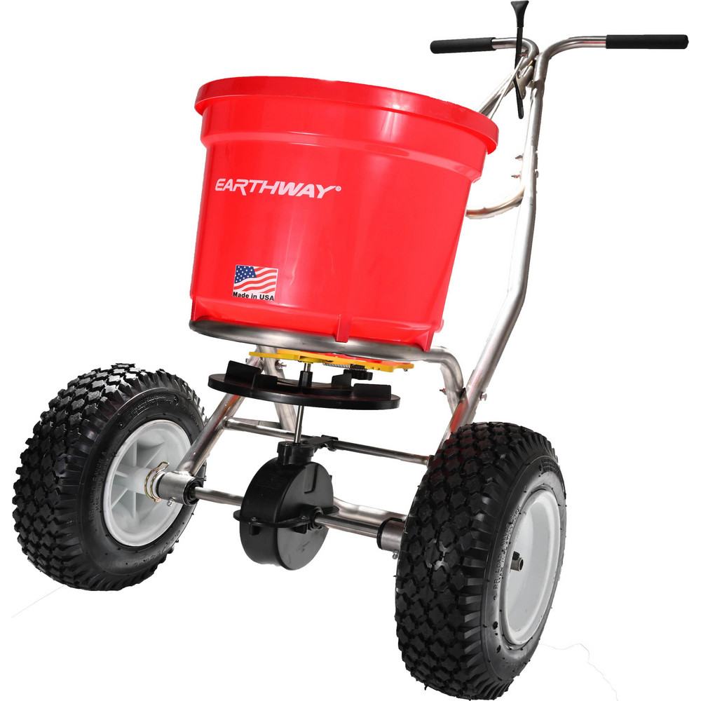 Earthway Landscape Spreaders: Walk Behind Broadcast, Fixed T, Pneumatic - 21701