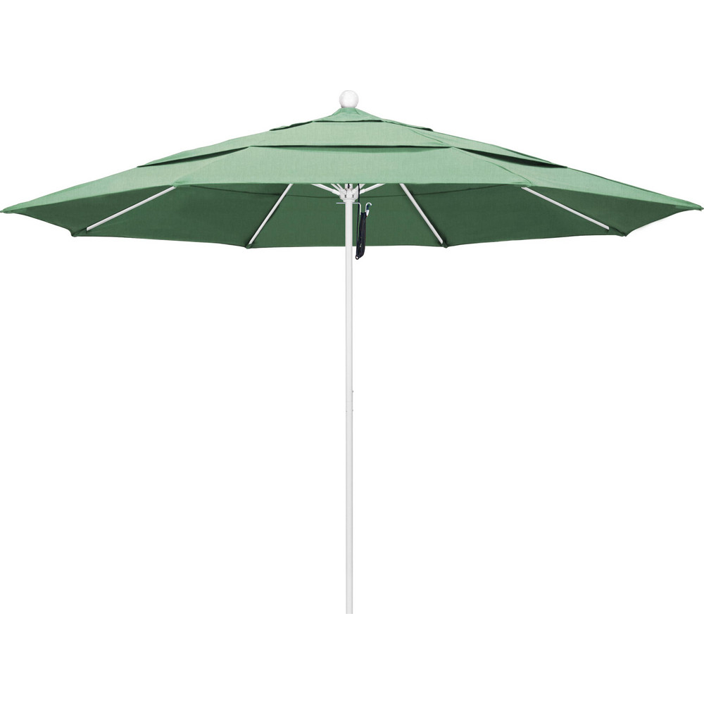 California Umbrella Patio Umbrella: 132" Dia, 8.917' High, Pacifica, Spa, Aluminum Frame - 194061619056