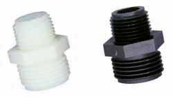 Green Leaf Garden Hose Adapter: Male Hose to Male Pipe, Polypropylene - E 3412 P
