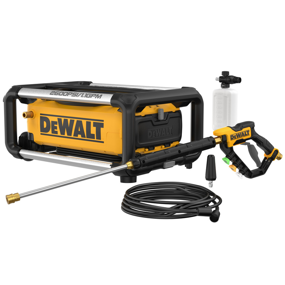 DeWALT Pressure Washer: 2600.00 psi, Cold Water, Electric Power - DWPW2600