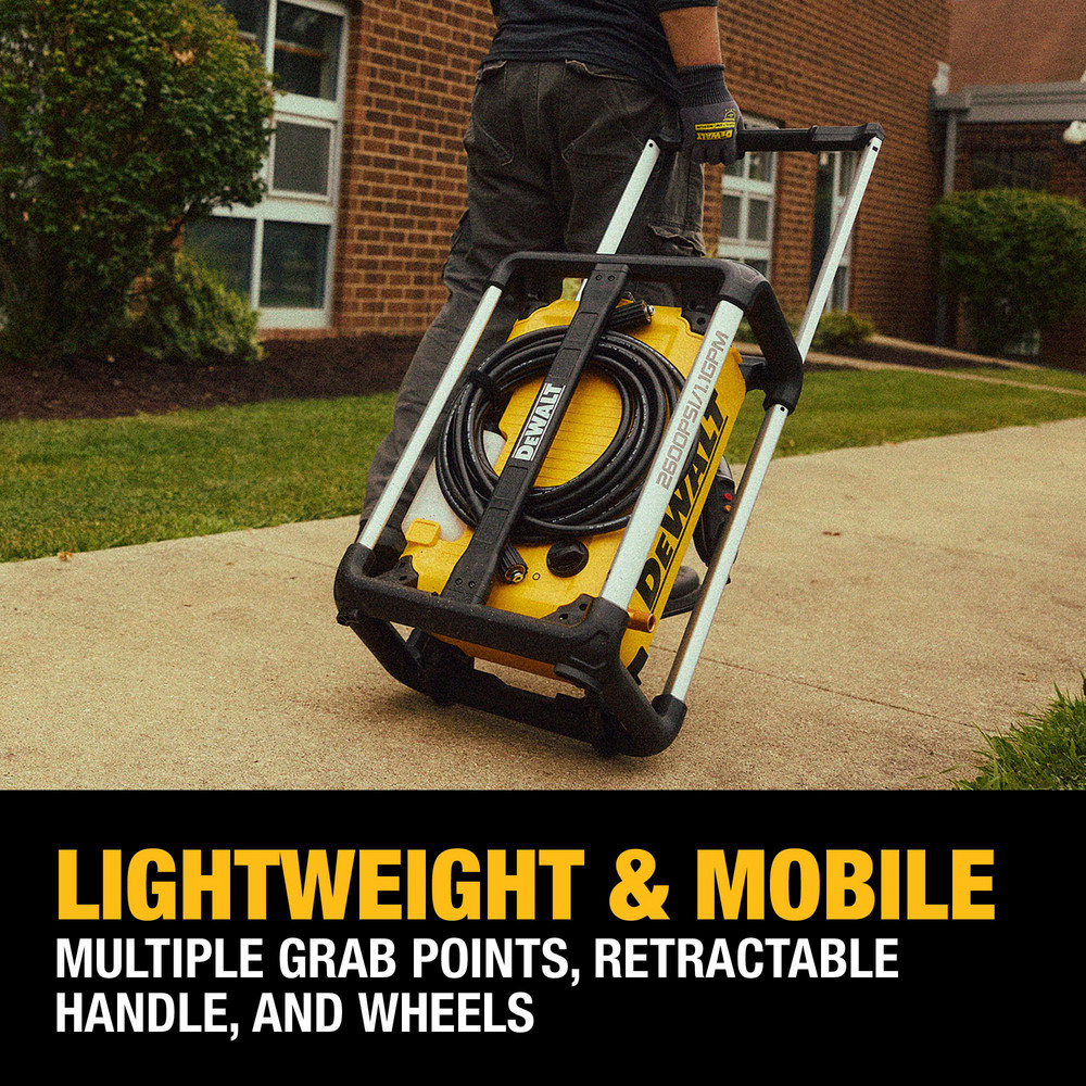 DeWALT Pressure Washer: 2600.00 psi, Cold Water, Electric Power - DWPW2600