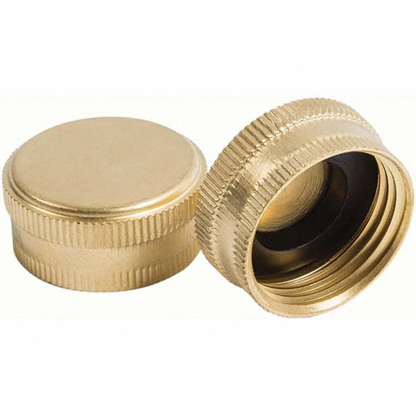 ANDERSON METALS Female Garden Hose Swivel: Female Hose to Female Hose Swivel, 3/4" GHT, Brass - 757403-12