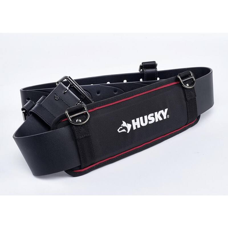 Husky 2-1/2 in. 5 in Padded Work Tool Belt in Black - 81715N20