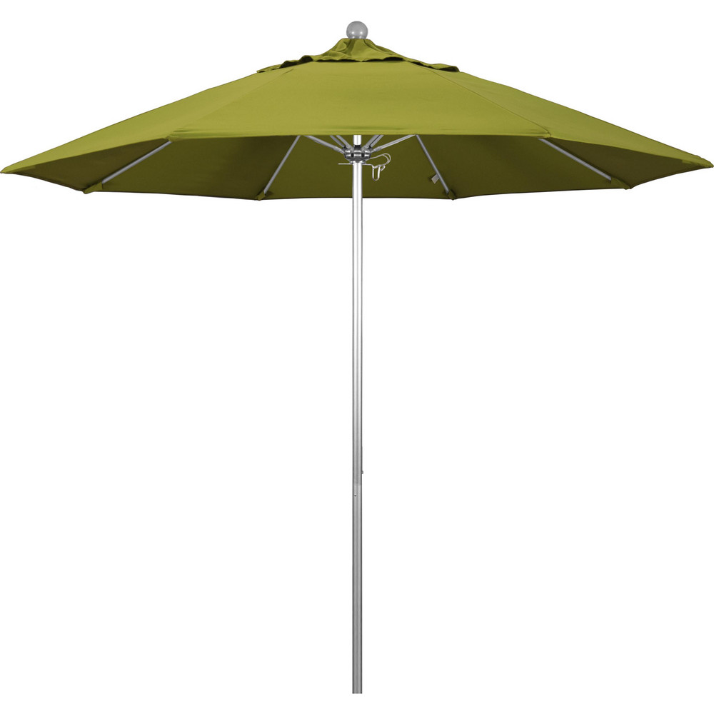 California Umbrella Patio Umbrella: 90" Dia, 8' High, Pacifica, Ginkgo, Aluminum Frame - 194061620984
