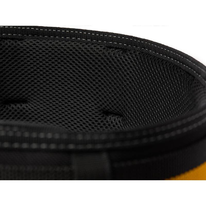 TOUGHBUILT 5.75" Universal Padded Belt with Heavy Duty Buckle and Back Support, Black with ClipTech attachment points - TB-CT-41P