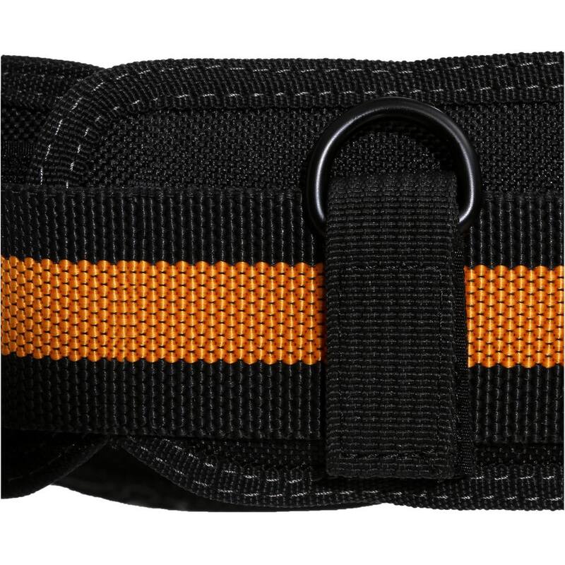 TOUGHBUILT 5.75" Universal Padded Belt with Heavy Duty Buckle and Back Support, Black with ClipTech attachment points - TB-CT-41P