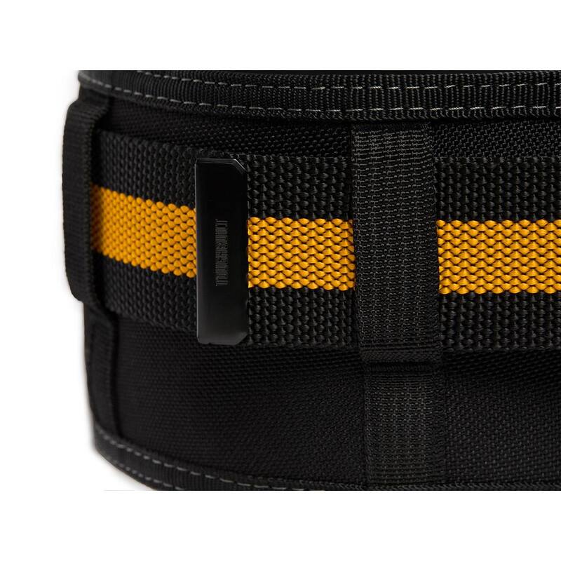 TOUGHBUILT 5.75" Universal Padded Belt with Heavy Duty Buckle and Back Support, Black with ClipTech attachment points - TB-CT-41P