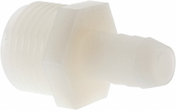 Green Leaf Garden Hose Adapter: Male Hose to Barb, 3/4" MGHT, Nylon - EL 3412 G