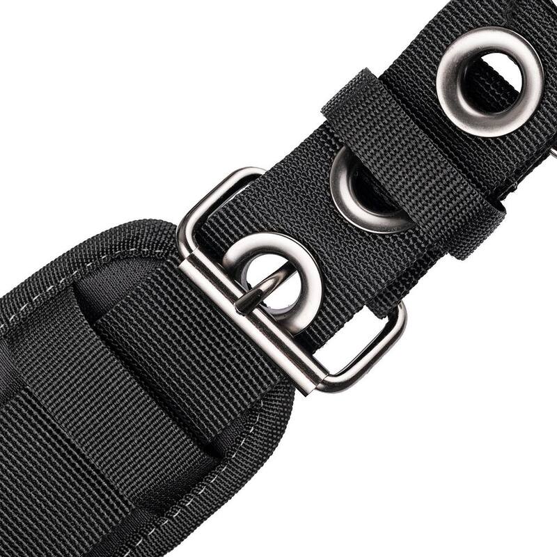 DEAD ON TOOLS Journeyman's Framers Work Tool Belt Tool Storage Suspension Rig with Suspenders and 2 Tool Pouches in Black - DO-FR