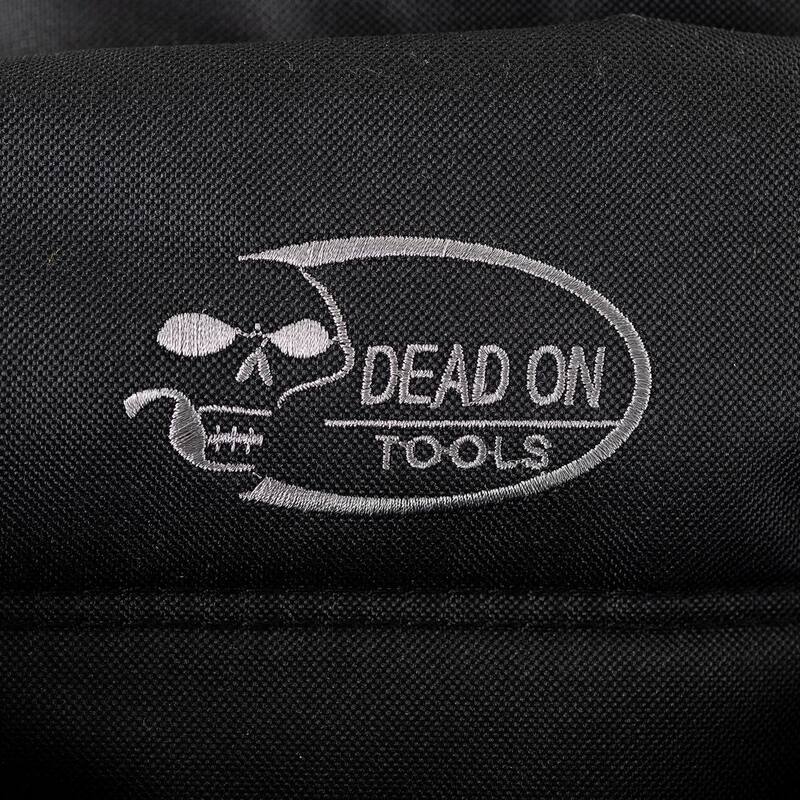 DEAD ON TOOLS Journeyman's Framers Work Tool Belt Tool Storage Suspension Rig with Suspenders and 2 Tool Pouches in Black - DO-FR