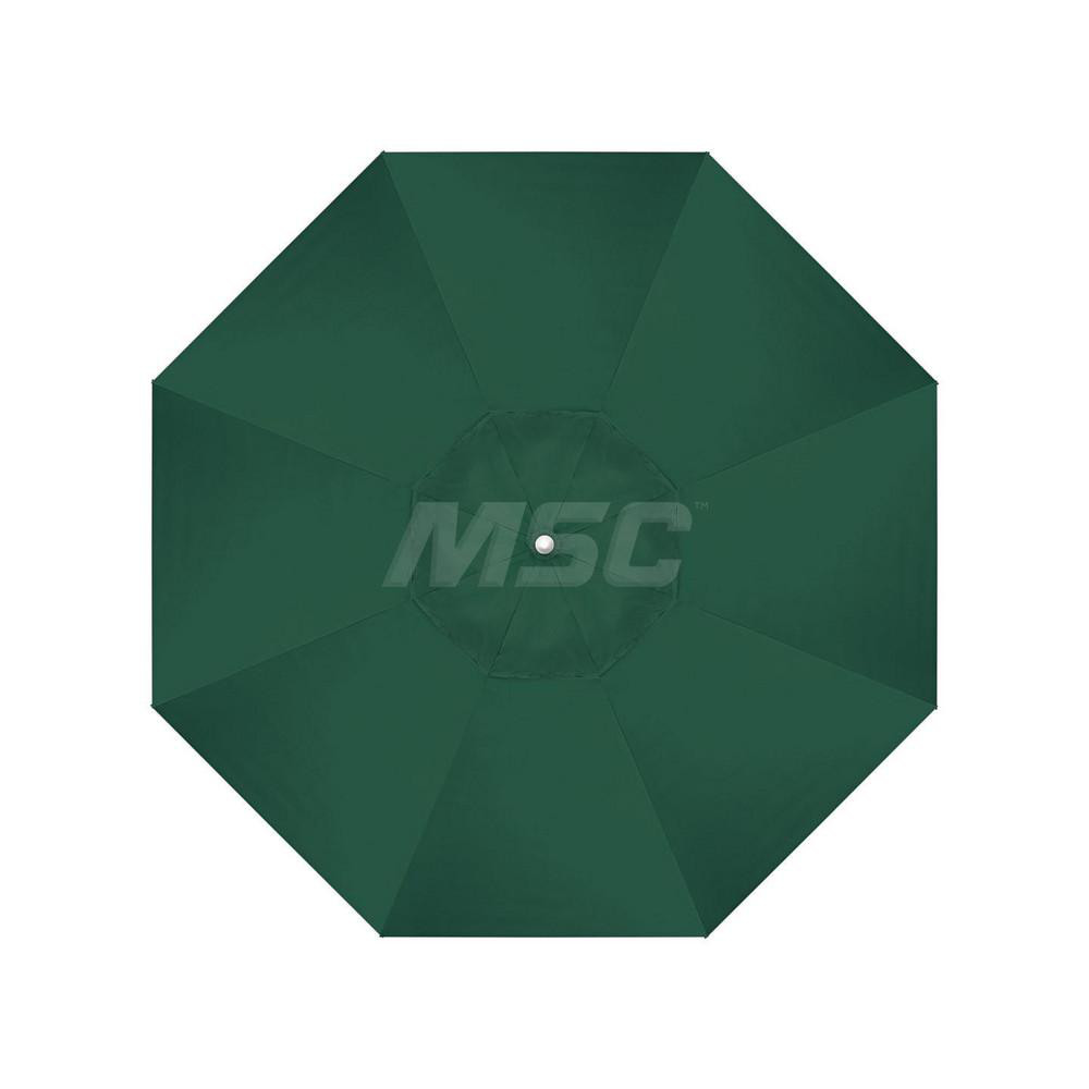 California Umbrella Patio Umbrella: 90" Dia, 7.5' High, Solution Dyed Acrylic, Forest Green, Aluminum & Fiberglass Frame - 194061358863