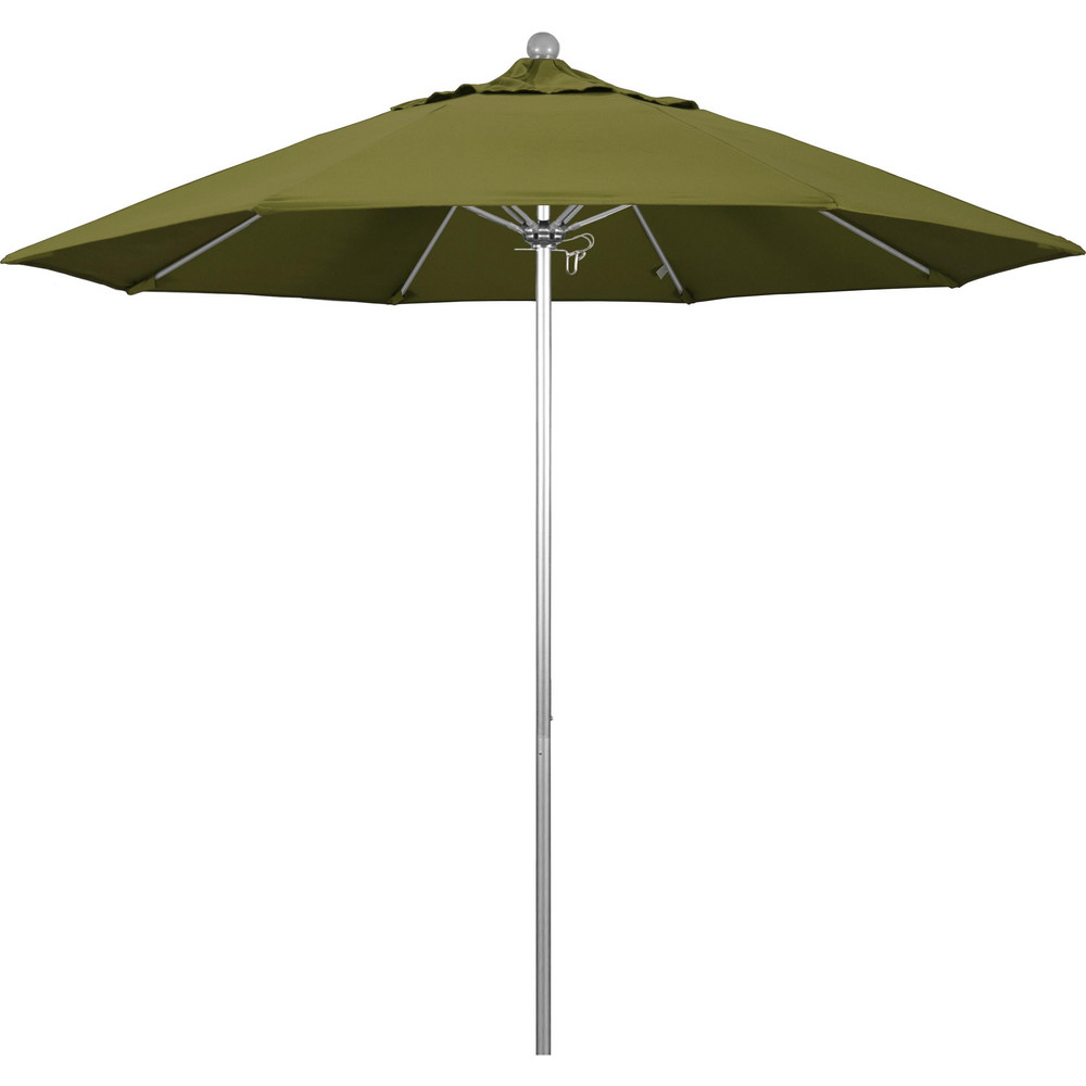 California Umbrella Patio Umbrella: 108" Dia, 8.583' High, Pacifica, Palm, Aluminum Frame - 194061627457