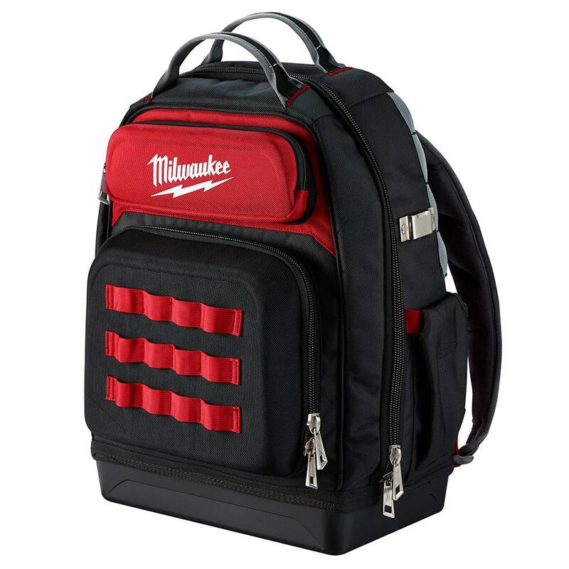 Milwaukee Adjustable Electricians Work Waist Tool Belt with Ultimate Jobsite Backpack - 48-22-8110-48-22-8201