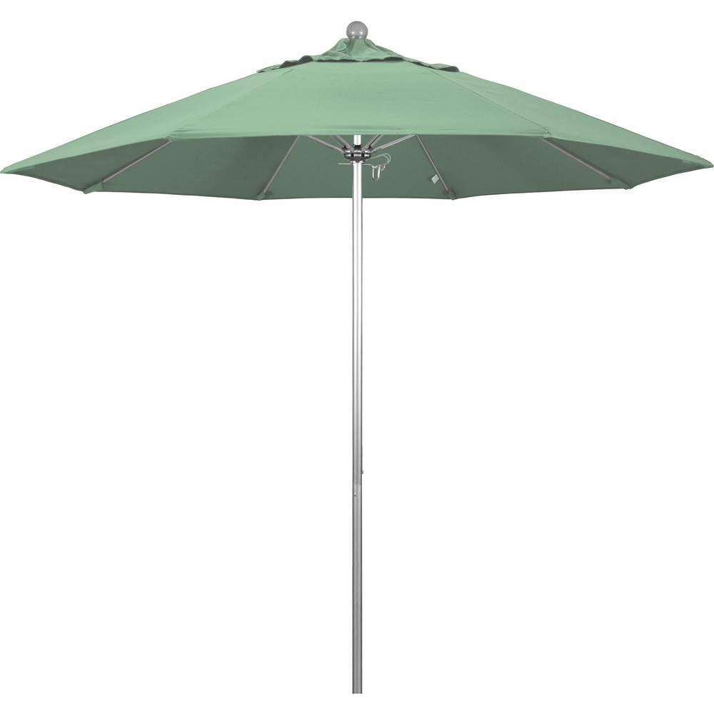 California Umbrella Patio Umbrella: 108" Dia, 8.583' High, Pacifica, Spa, Aluminum Frame - 194061627433
