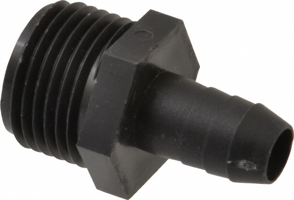 Green Leaf Garden Hose Fitting: Male Hose to Barb, 3/4" MGHT, Polypropylene - EL 3438 GP