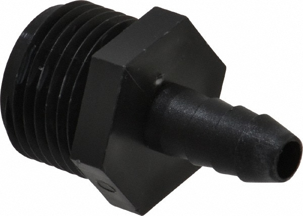 Green Leaf Garden Hose Fitting: Male Hose to Barb, 3/4" MGHT, Polypropylene - EL 3438 GP