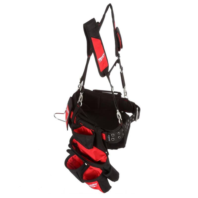 Milwaukee General Contractor Work Waist Tool Belt with Suspension Rig and 3-Piece Pliers Kit - 48-22-8120-48-22-6331