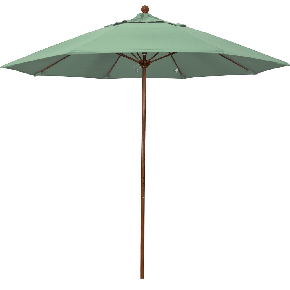 California Umbrella Patio Umbrella: 108" Dia, 8.583' High, Pacifica, Canvas, Aluminum Frame - 194061626771