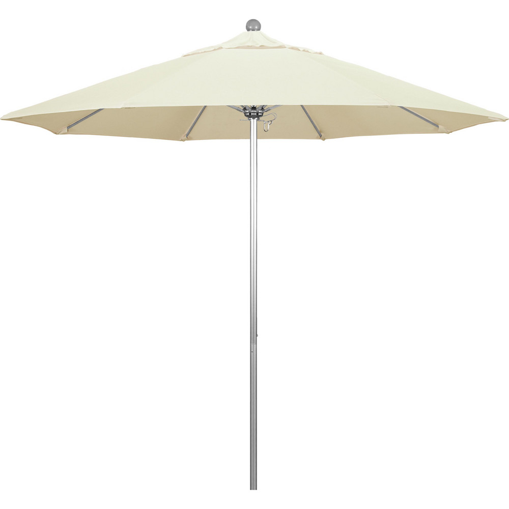California Umbrella Patio Umbrella: 108" Dia, 8.583' High, Pacifica, Canvas, Aluminum Frame - 194061626771