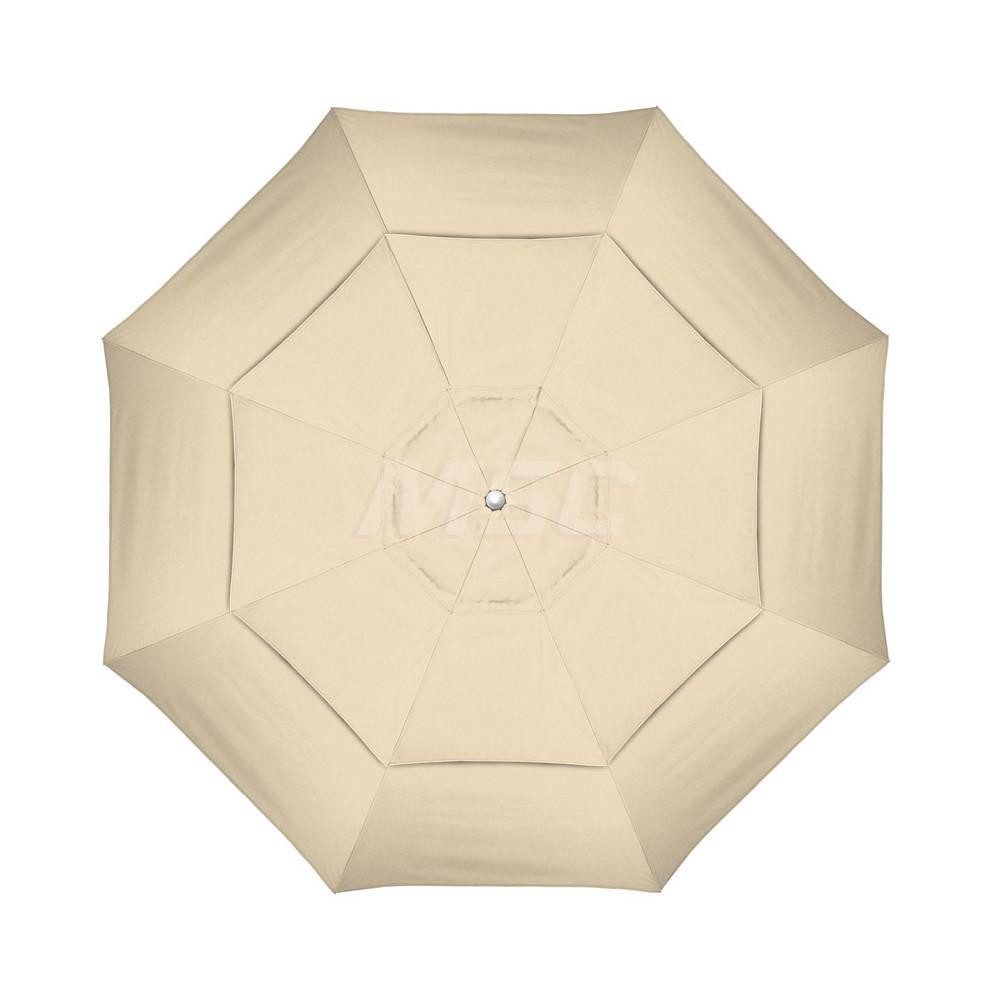 California Umbrella Patio Umbrella: 132" Dia, 11' High, Solution Dyed Acrylic, Antique Beige, Aluminum & Fiberglass Frame - 194061358634