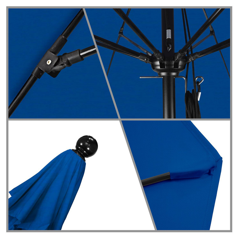 California Umbrella Patio Umbrella: 132" Dia, 8.917' High, Pacifica, Capri, Aluminum Frame - 194061619094