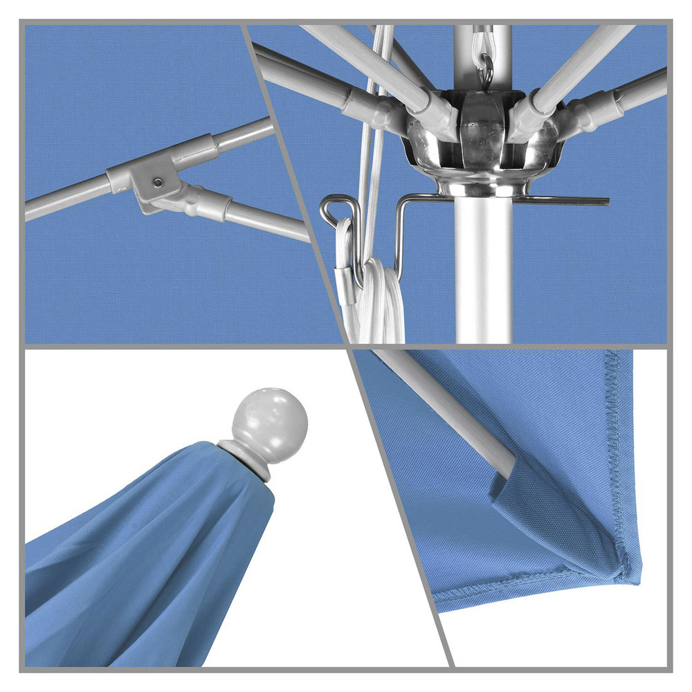 California Umbrella Patio Umbrella: 132" Dia, 8.917' High, Pacifica, Capri, Aluminum Frame - 194061619094