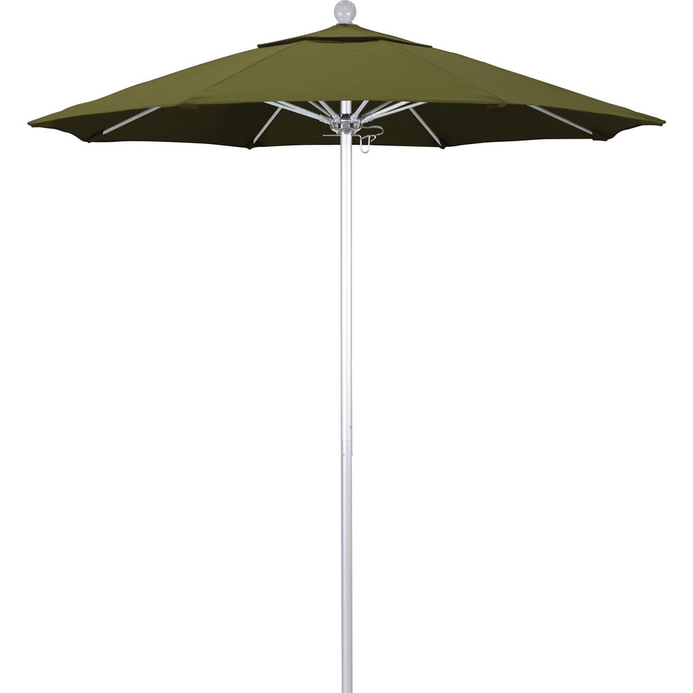 California Umbrella Patio Umbrella: 90" Dia, 8' High, Pacifica, Palm, Aluminum Frame - 194061620243