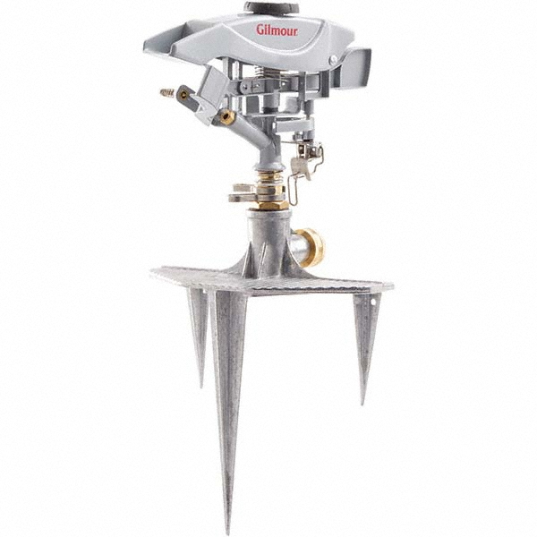 SnowJoe Lawn Sprinklers: Type: Heavy-Duty, Pulsating, Oscillating, Whirler, Impulse, Rotary; Thread Size: .75 in; Base Style: Spike, Tripod - AJ-IST39BM