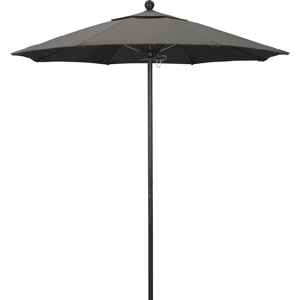 California Umbrella Patio Umbrella: 90" Dia, 8' High, Pacifica, Terracotta, Aluminum Frame - 194061620892