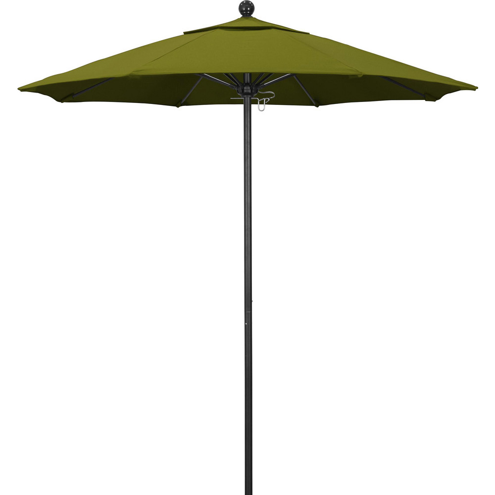 California Umbrella Patio Umbrella: 90" Dia, 8' High, Pacifica, Terracotta, Aluminum Frame - 194061620892