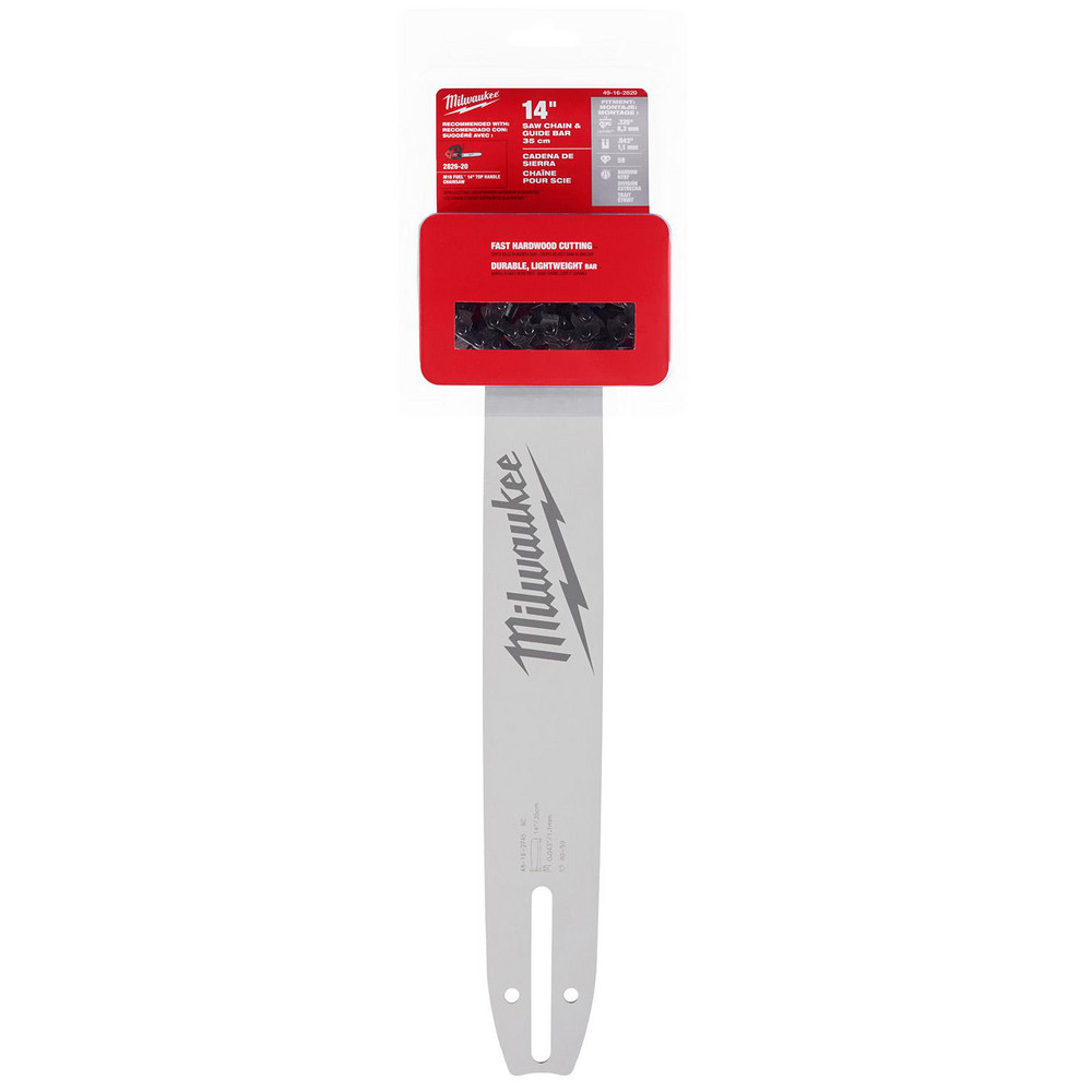 Milwaukee Tool Outdoor Power Equipment Accessories: Accessory Type: Chain and Bar; For Use With: M18 FUEL™ 14" Top Handle Chainsaw (2826-20) - 49-16-2820