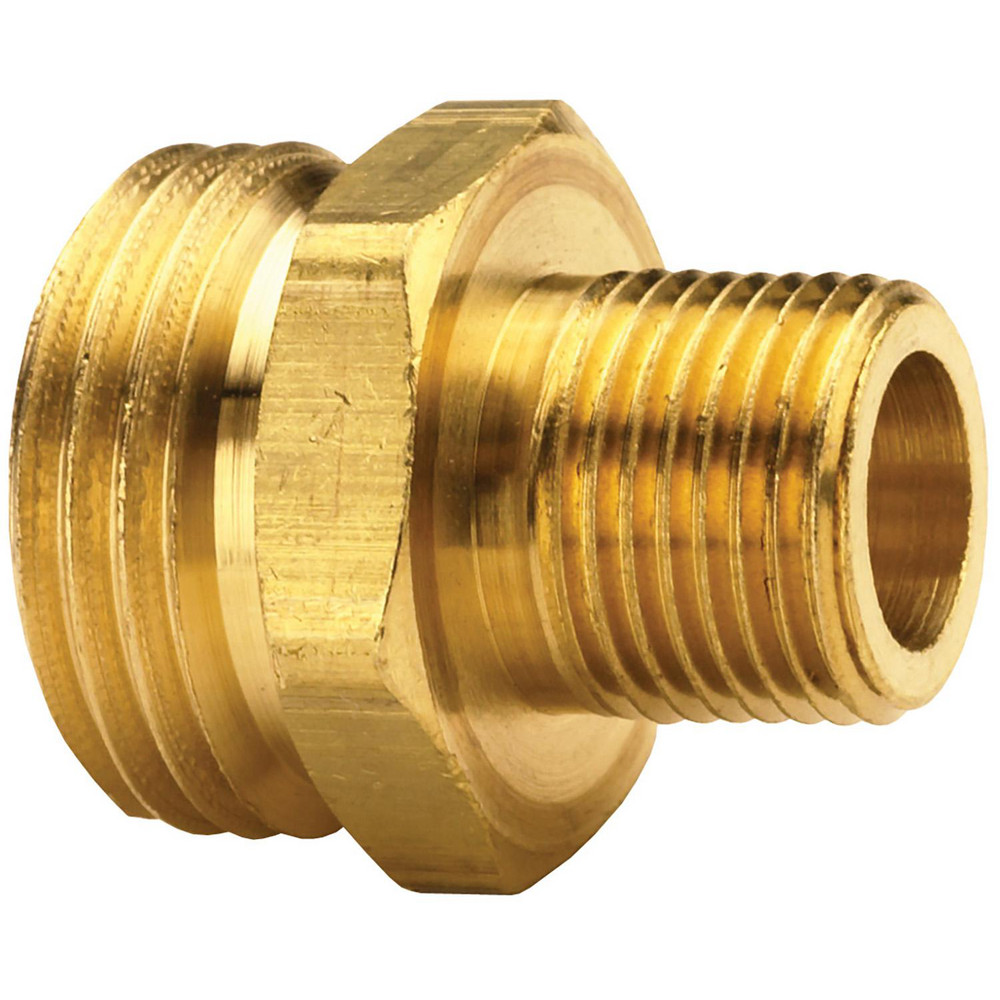 Green Leaf Garden Hose Adapter: Male Hose to Barb, 3/4" MGHT, Polypropylene - D 3414 P
