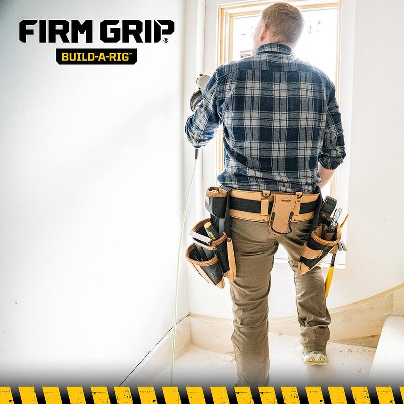 FIRM GRIP Build-A-Rig Padded Leather Tool Belt Size Small/Medium - 1FG-700-S/M