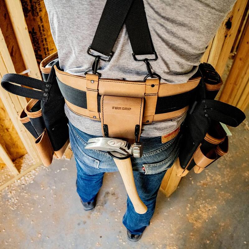 FIRM GRIP Build-A-Rig Padded Leather Tool Belt Size Small/Medium - 1FG-700-S/M