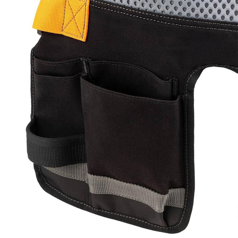 RIDGID 20 in. 13 Pocket Professional Grade Bib Work Apron - RD84300-TH