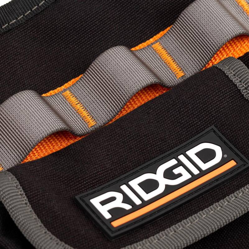 RIDGID 20 in. 13 Pocket Professional Grade Bib Work Apron - RD84300-TH