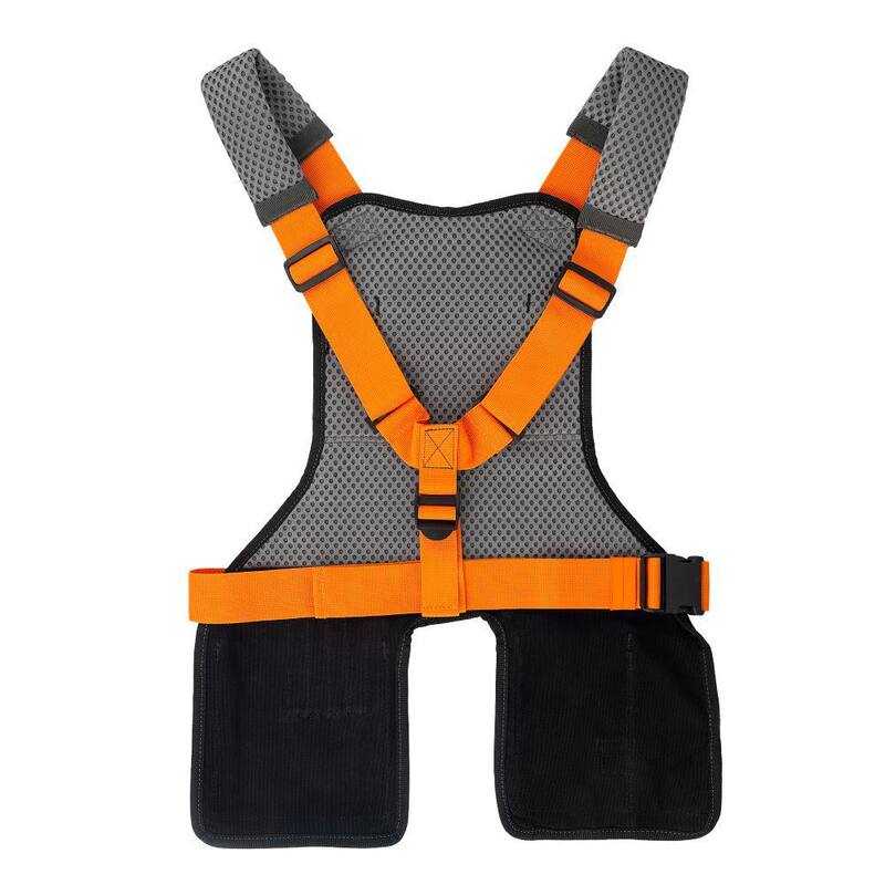 RIDGID 20 in. 13 Pocket Professional Grade Bib Work Apron - RD84300-TH