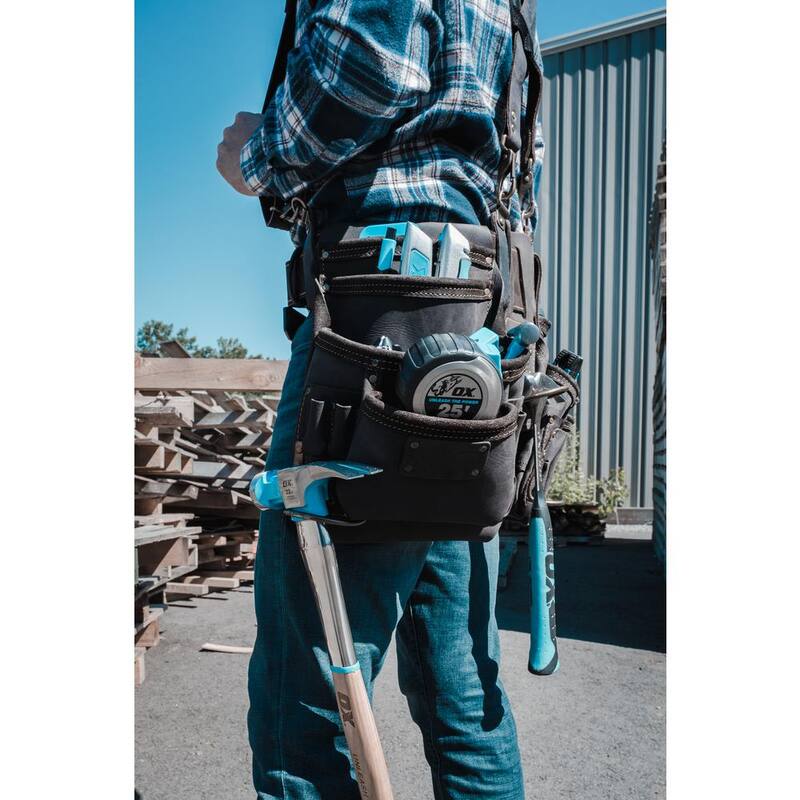 OX TOOLS Pro Oil-Tanned Leather Framing Rig with Suspenders - OX-P263609