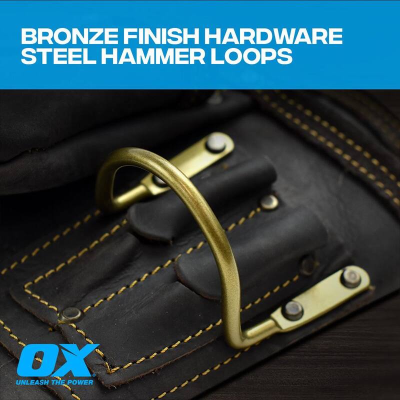 OX TOOLS Pro Oil-Tanned Leather Framing Rig with Suspenders - OX-P263609