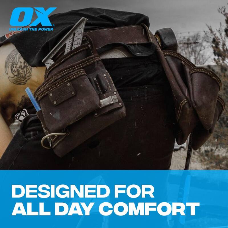 OX TOOLS Pro Oil-Tanned Leather Framing Rig with Suspenders - OX-P263609