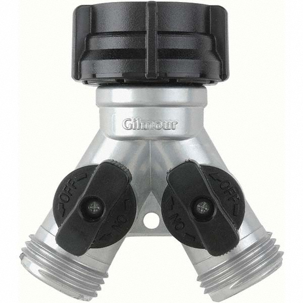 Nelson Garden Hose Shut-Off Valve: Female & Male, 3/4", Metal - 853014-1001