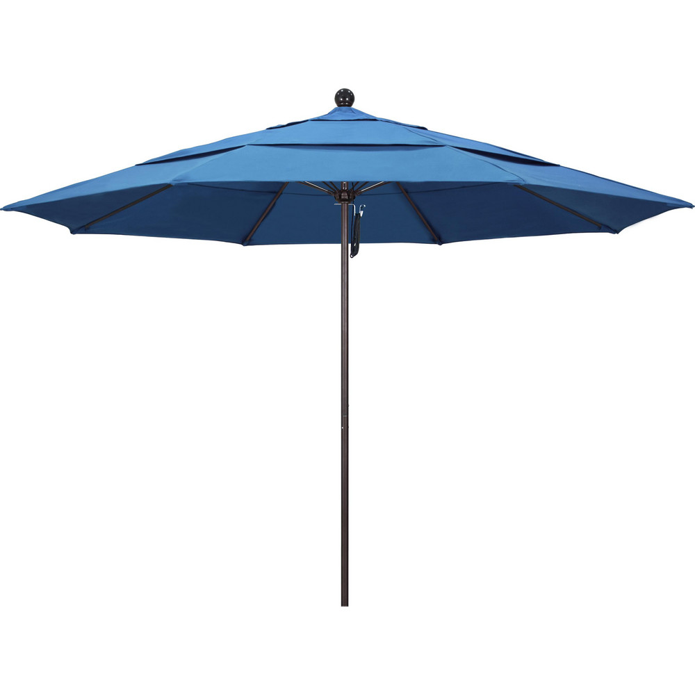 California Umbrella Patio Umbrella: 132" Dia, 8.917' High, Pacifica, Capri, Aluminum Frame - 194061619490