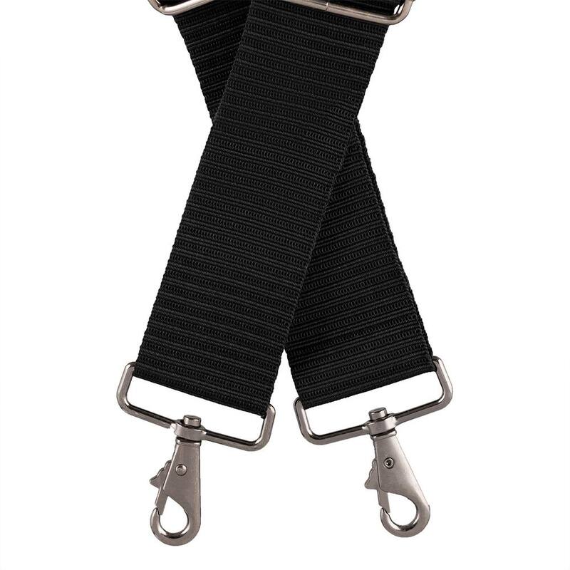 BUCKET BOSS 3-Bag 17-Pocket Professional High Visibility Framers Work Tool Belt Tool Storage Suspension Rig with Suspenders in Black - 55285-HV