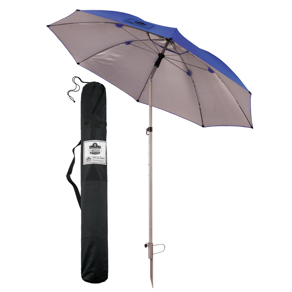California Umbrella Patio Umbrella: 132" Dia, 11' High, Solution Dyed Polyester, White, Aluminum & Fiberglass Frame - 194061357552
