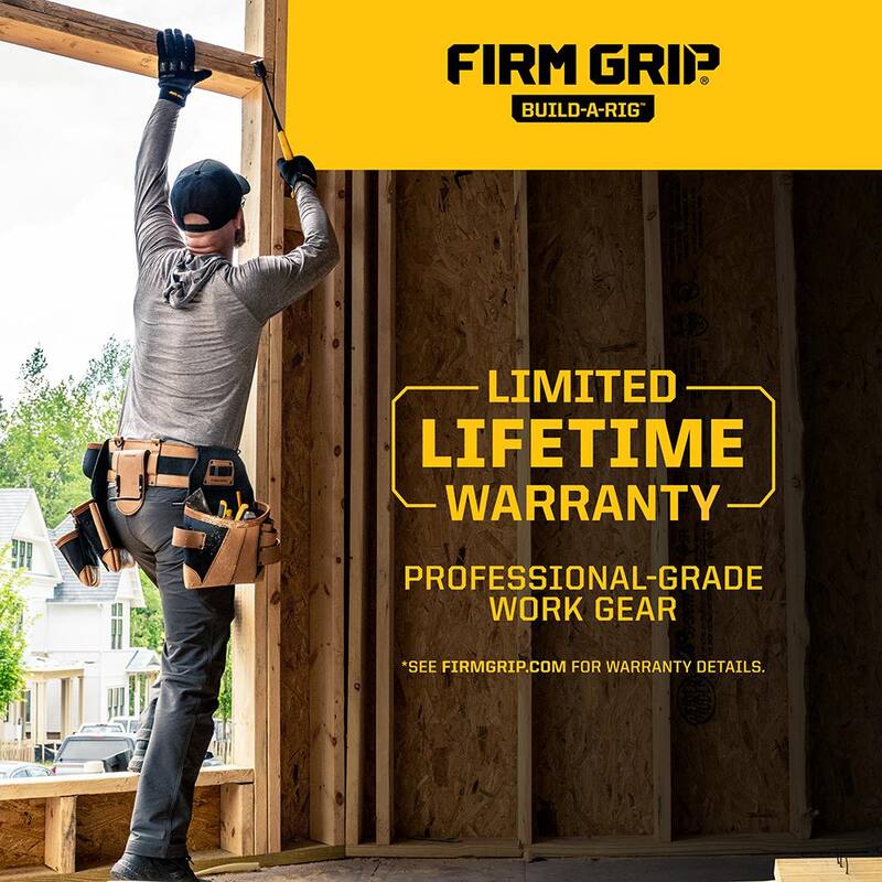 FIRM GRIP Build-A-Rig Hybrid Leather/Nylon Compact Utility Pouch - 1FG-3525