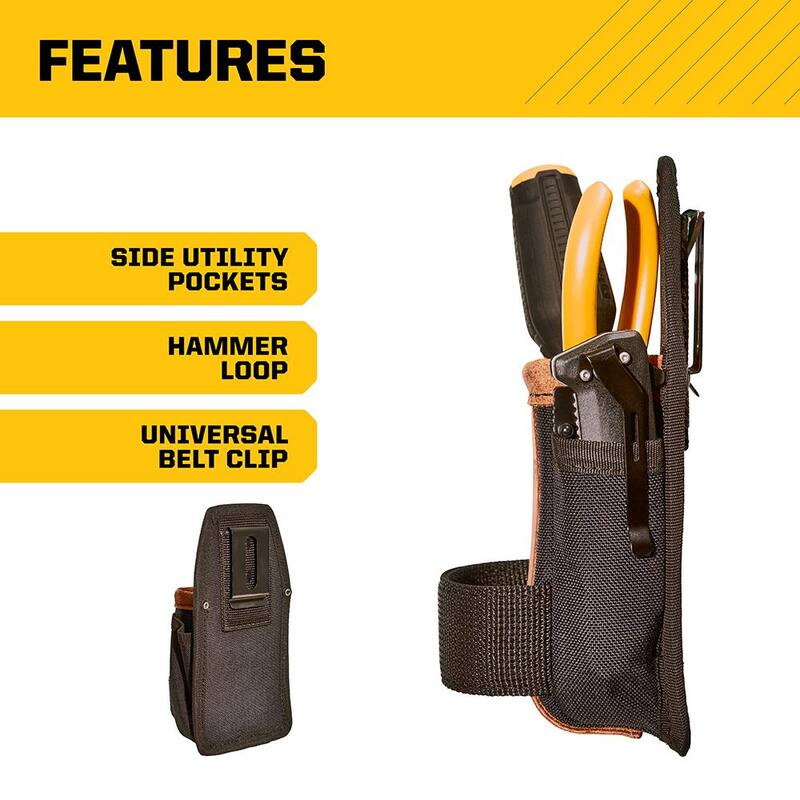 FIRM GRIP Build-A-Rig Hybrid Leather/Nylon Compact Utility Pouch - 1FG-3525