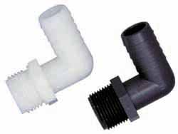 Green Leaf Garden Hose Fitting: Male Hose to Barb, 3/4" MGHT, Nylon - EL 3438 G