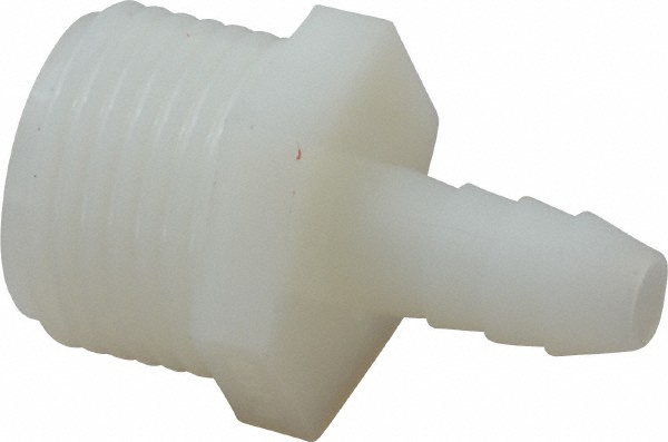 Green Leaf Garden Hose Fitting: Male Hose to Barb, 3/4" MGHT, Nylon - EL 3438 G