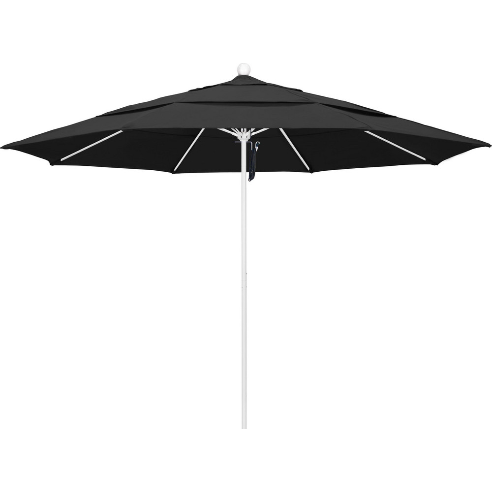 California Umbrella Patio Umbrella: 132" Dia, 8.917' High, Pacifica, Red, Aluminum Frame - 194061619988