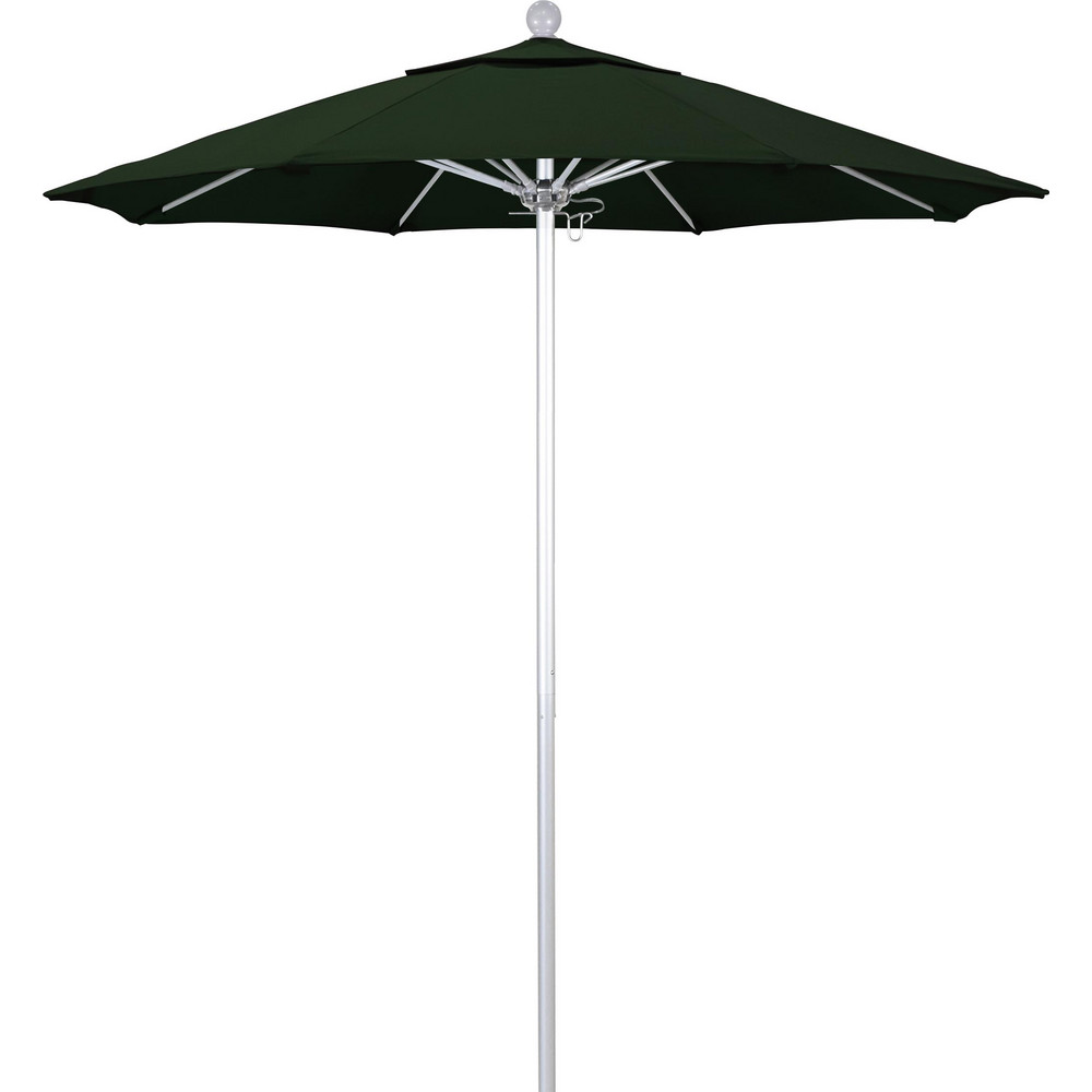 California Umbrella Patio Umbrella: 90" Dia, 8' High, Pacifica, Hunter Green, Aluminum Frame - 194061620717